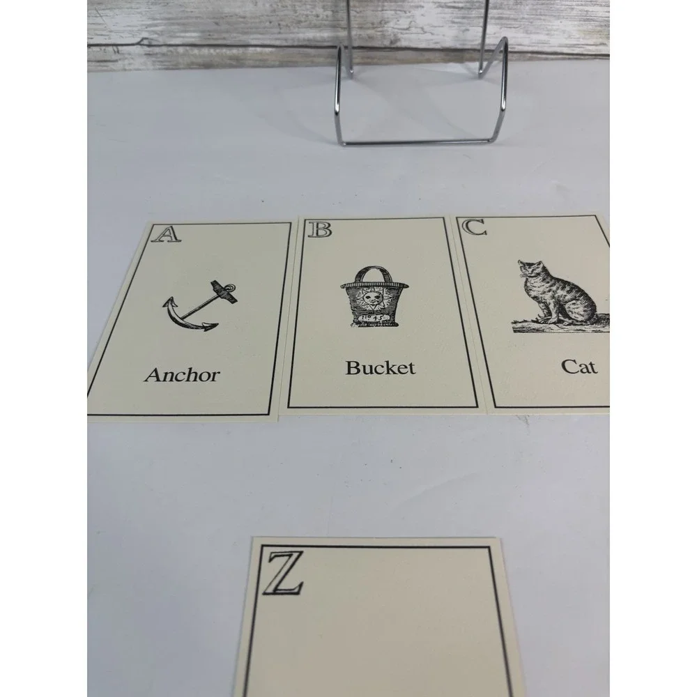 Posture Master Alphabet Cards from Colonial Williamsburg, VA